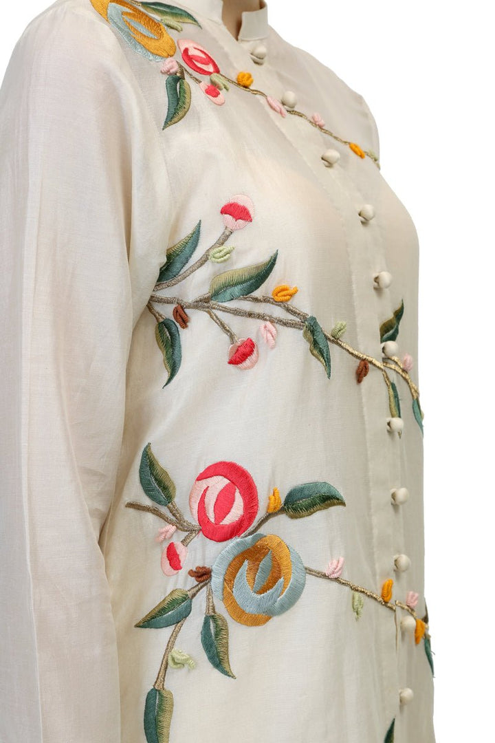 Mandarin Collar Kurta - samantchauhan