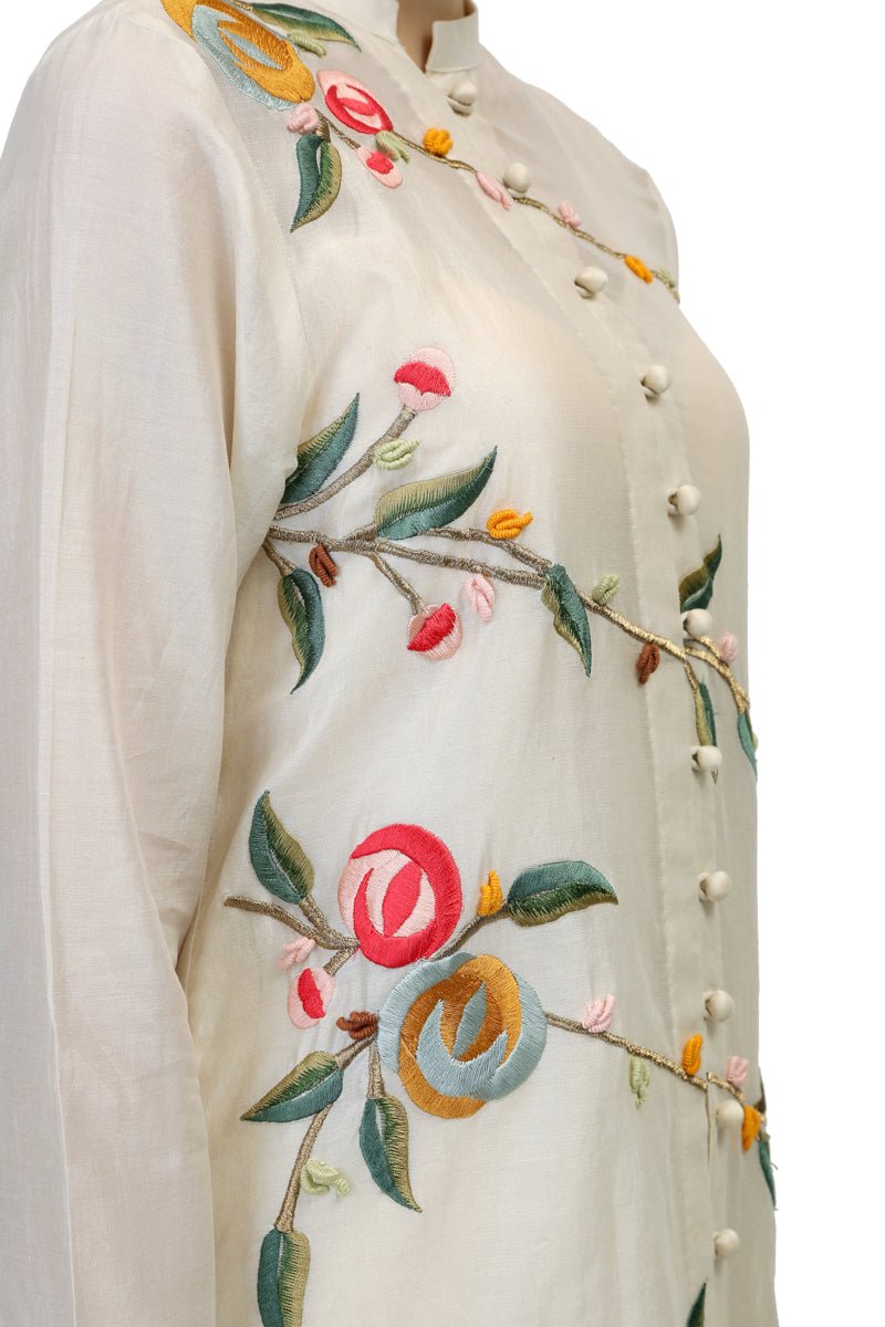 Mandarin Collar Kurta - samantchauhan