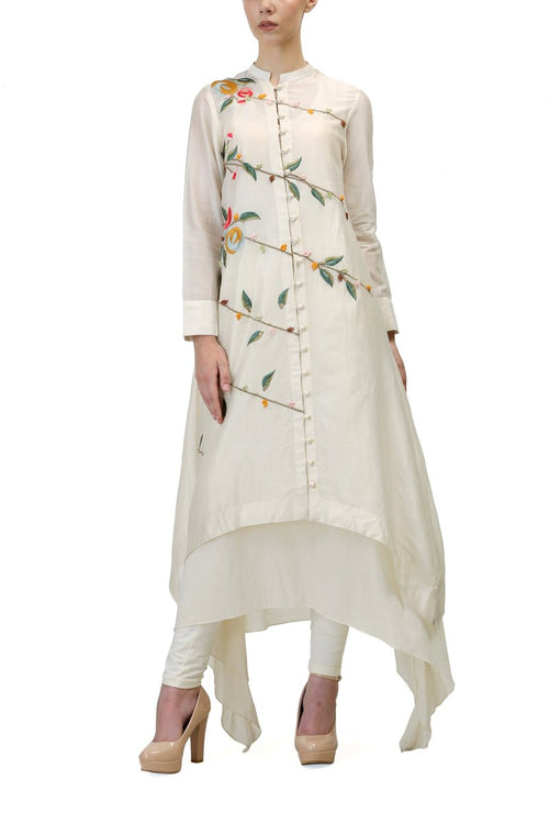 Mandarin Collar Kurta - samantchauhan