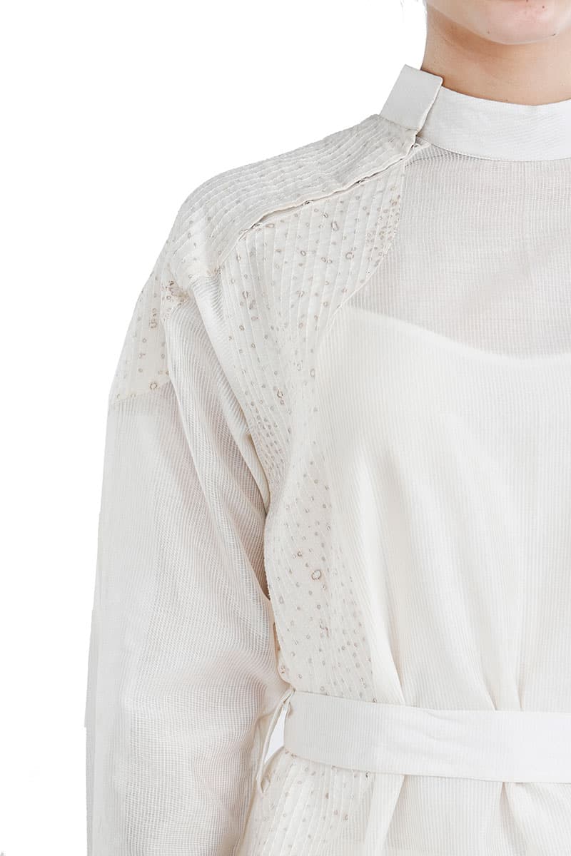 Mandarin Collar Short Kurta - samantchauhan