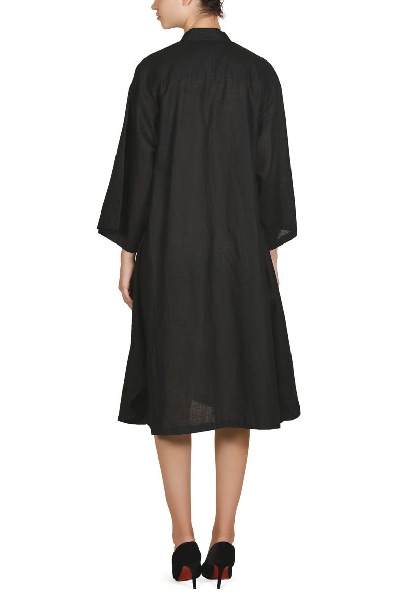 Mandarin Collared Dress - samantchauhan