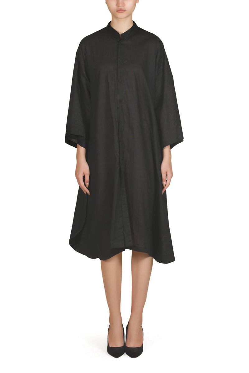 Mandarin Collared Dress - samantchauhan