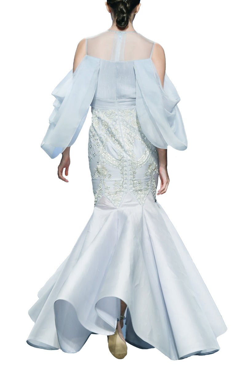 Mermaid Embroidered Gown - samantchauhan