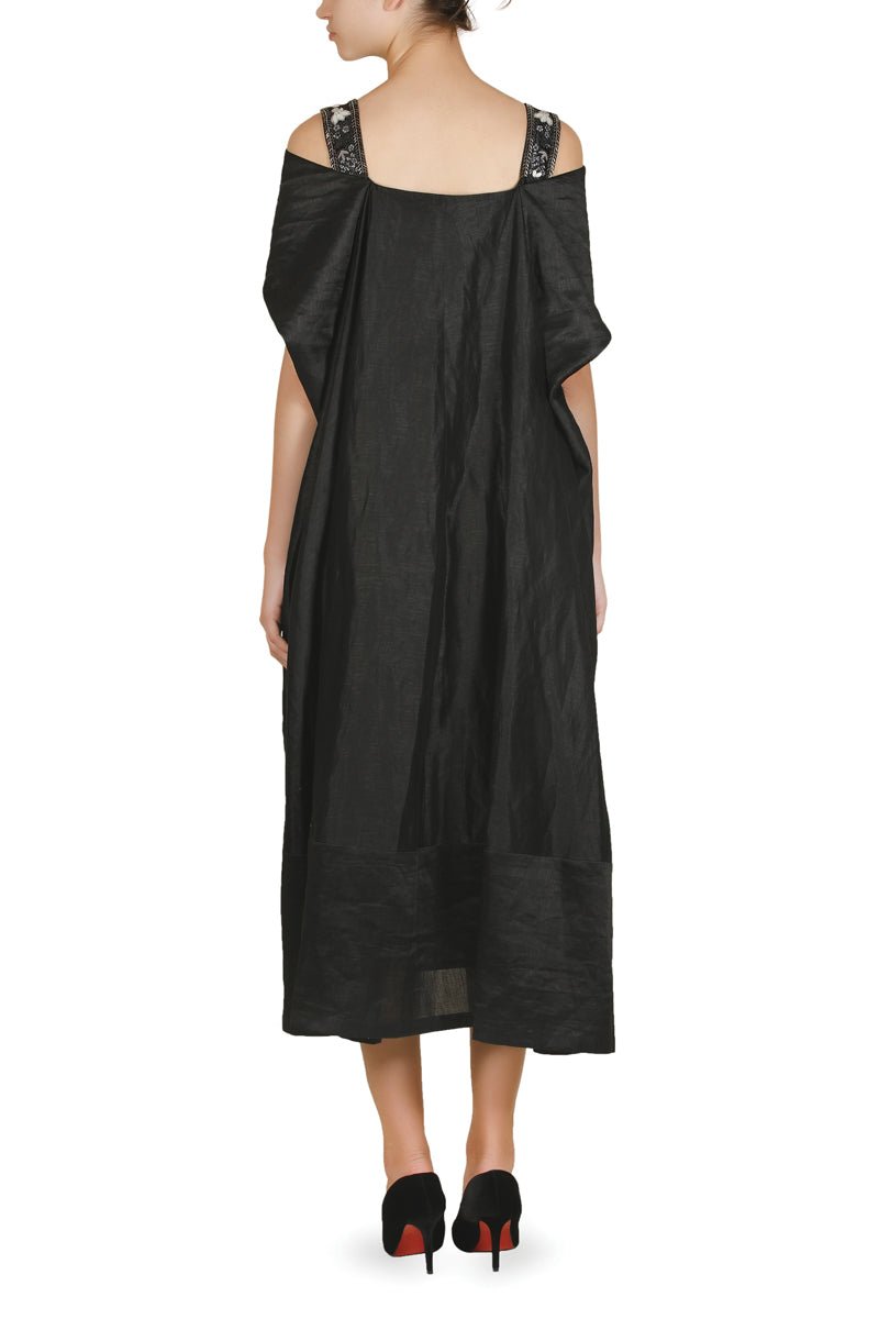 Off - Shoulder Flap Dress - samantchauhan