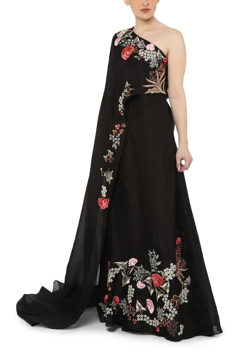 One elongated sleeve gown - samantchauhan