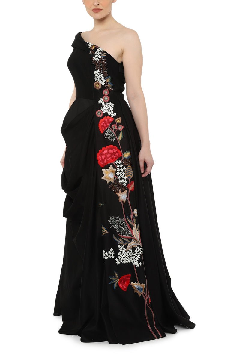 One shoulder gown - samantchauhan