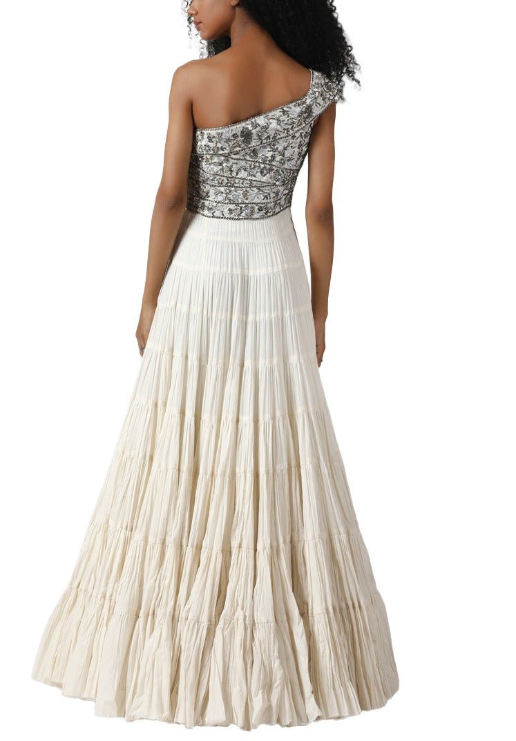 One shoulder tier gown - samantchauhan