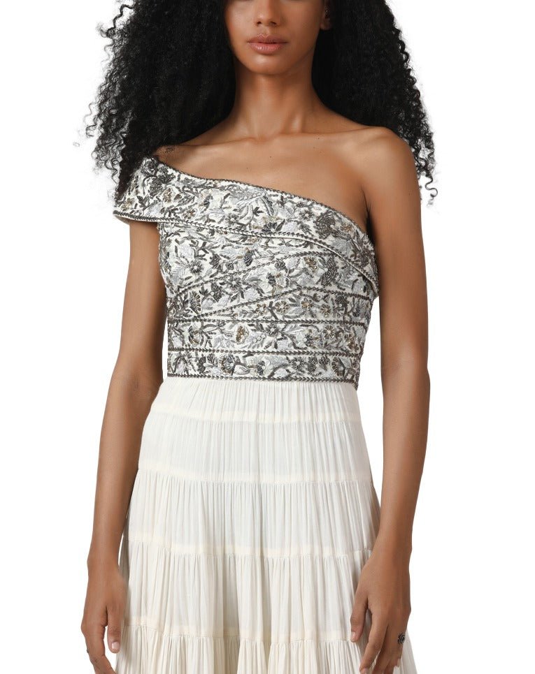 One shoulder tier gown - samantchauhan