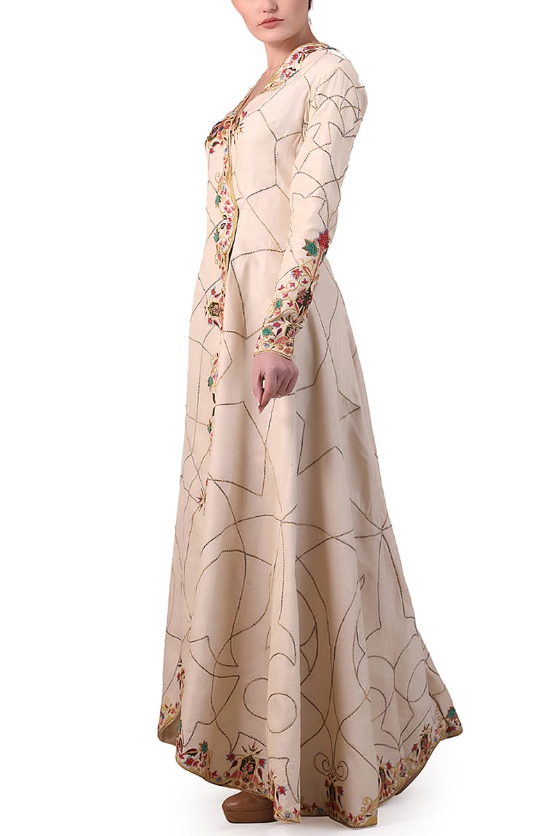 Overlap Asymmetric Gown - samantchauhan
