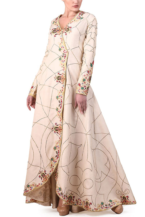 Overlap Asymmetric Gown - samantchauhan