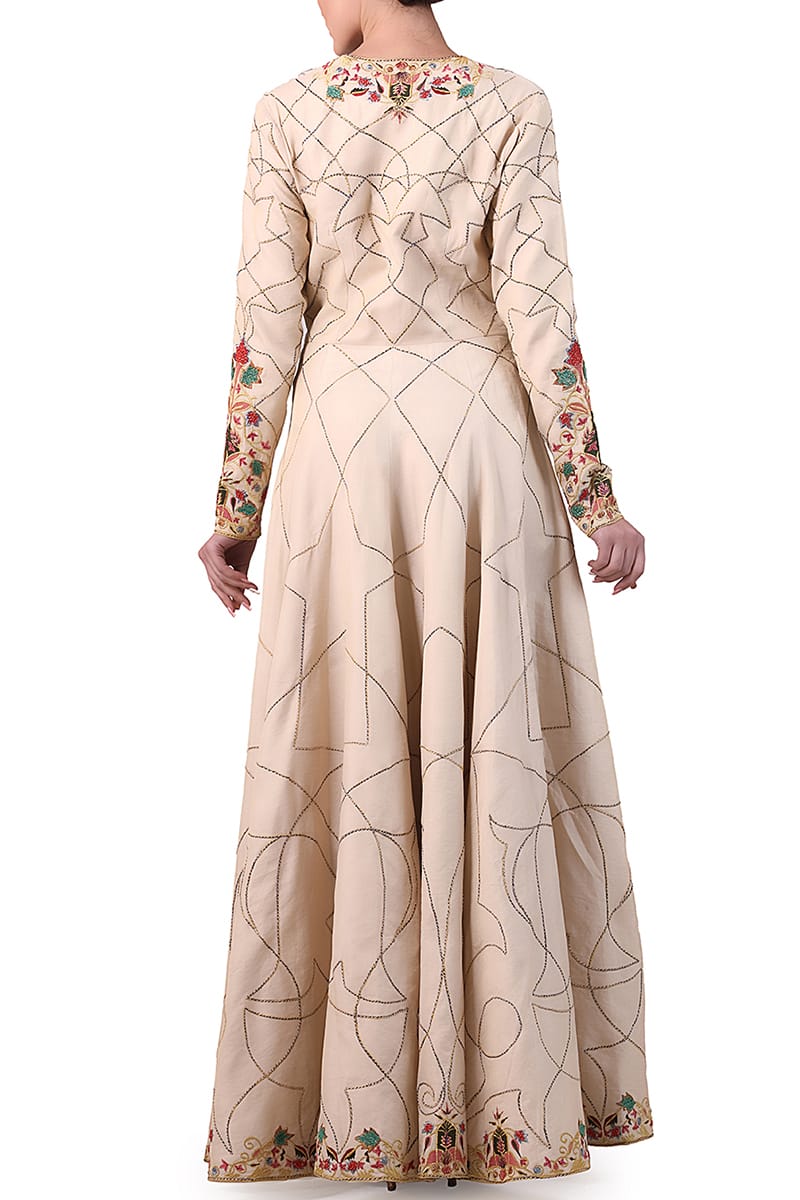 Overlap Asymmetric Gown - samantchauhan