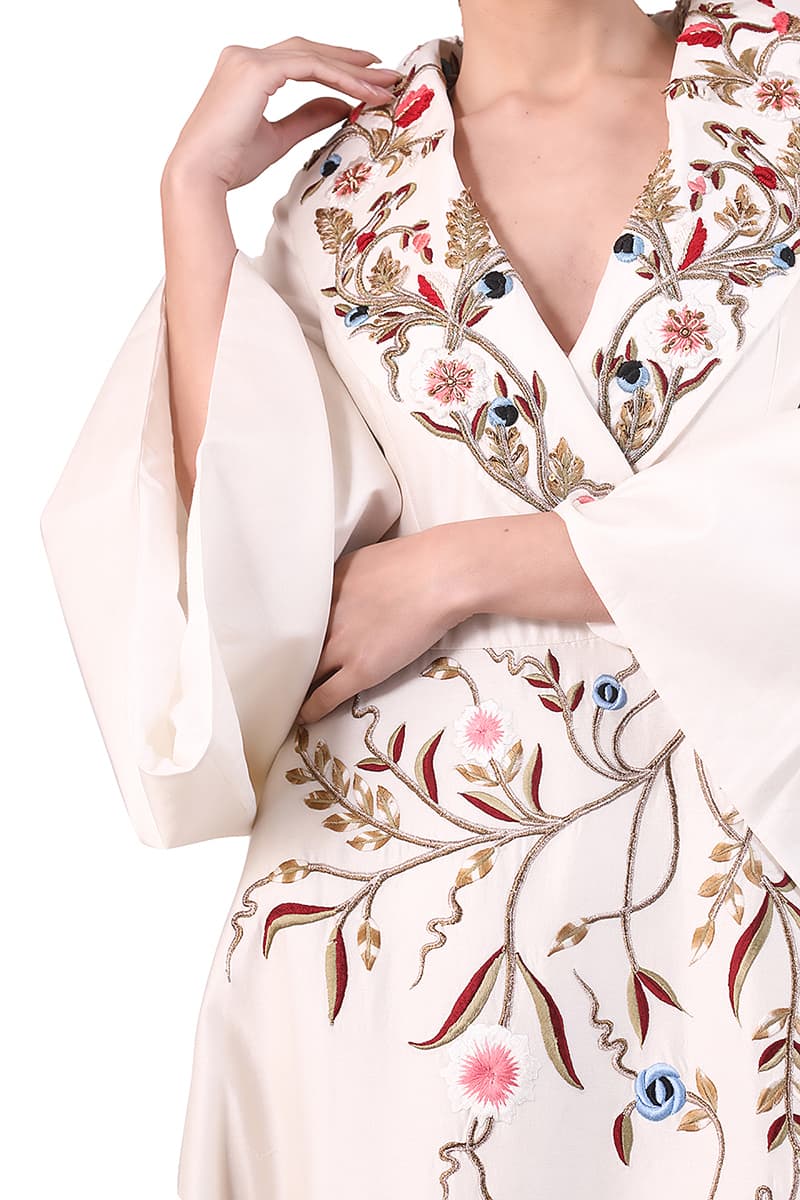 Overlap Embroidered Jacket - samantchauhan