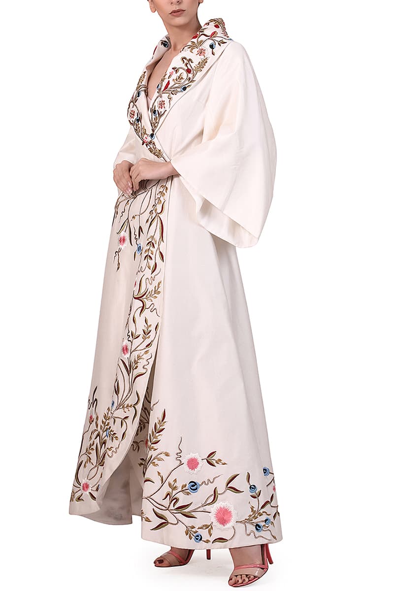 Overlap Embroidered Jacket - samantchauhan