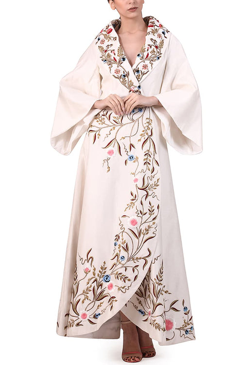 Overlap Embroidered Jacket - samantchauhan