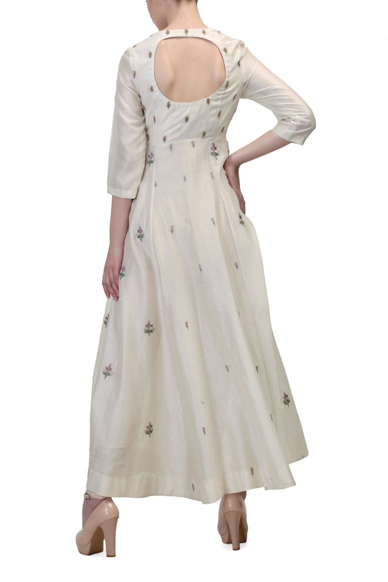 Paneled Embroidered Kurta - samantchauhan