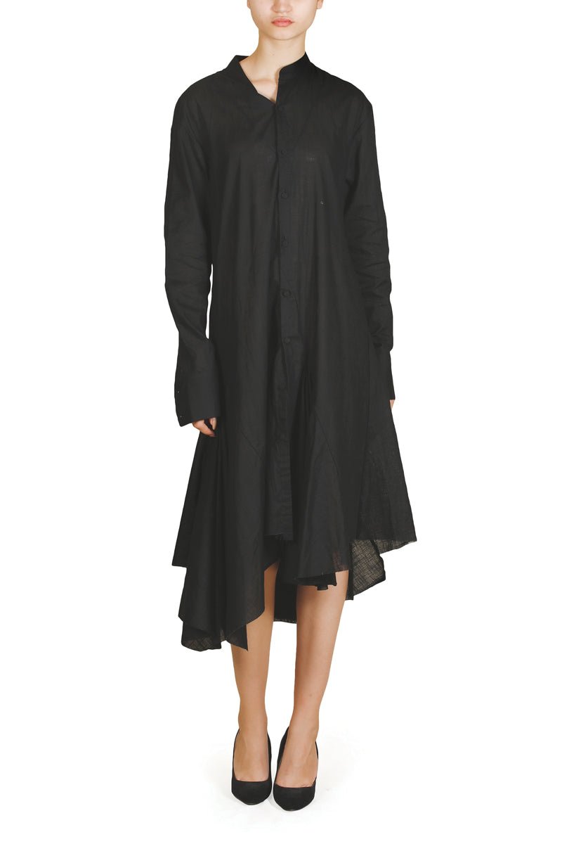 Paneled Front - Opening Dress - samantchauhan