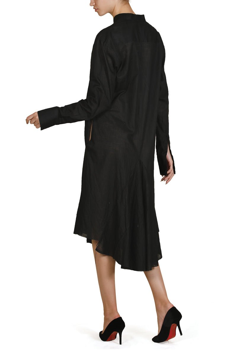 Paneled Front - Opening Dress - samantchauhan