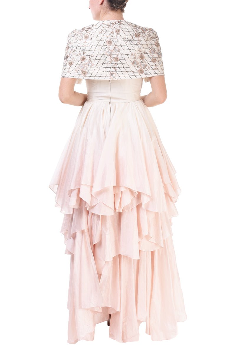 Paneled Gown & Jacket - samantchauhan