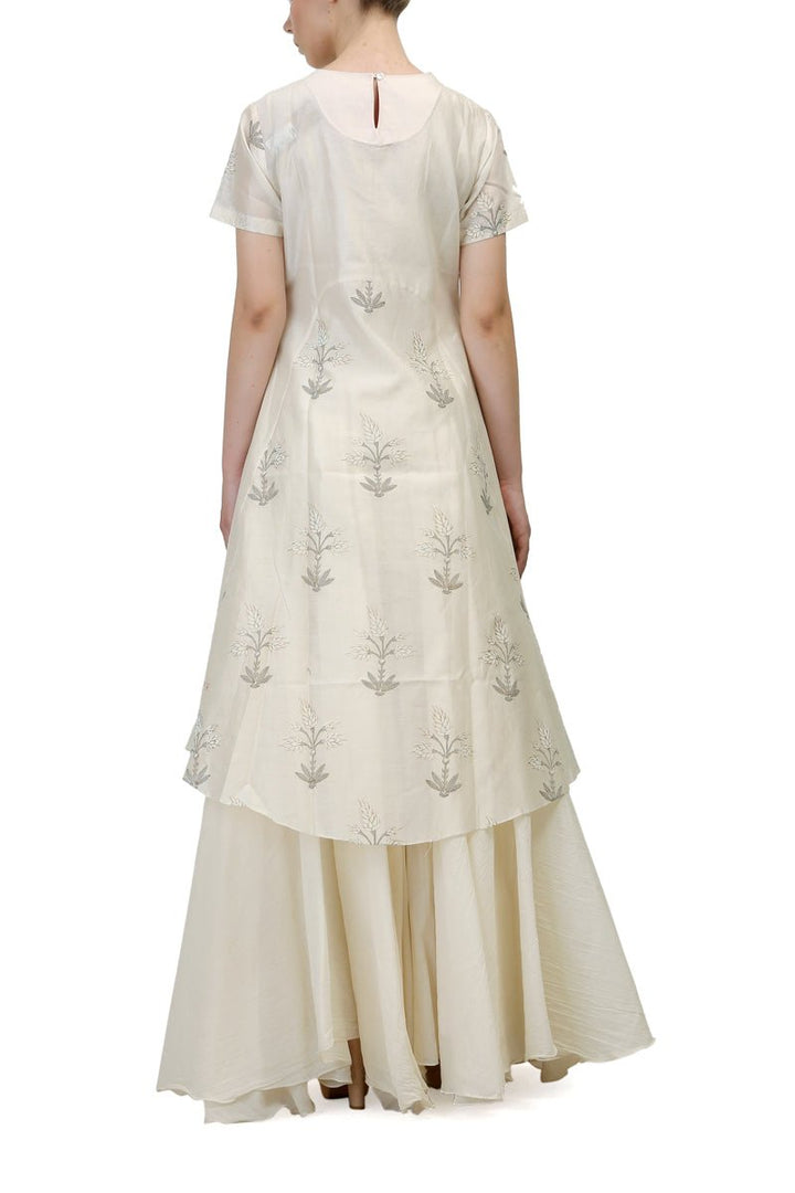 Panled Block Printed Kurta - samantchauhan