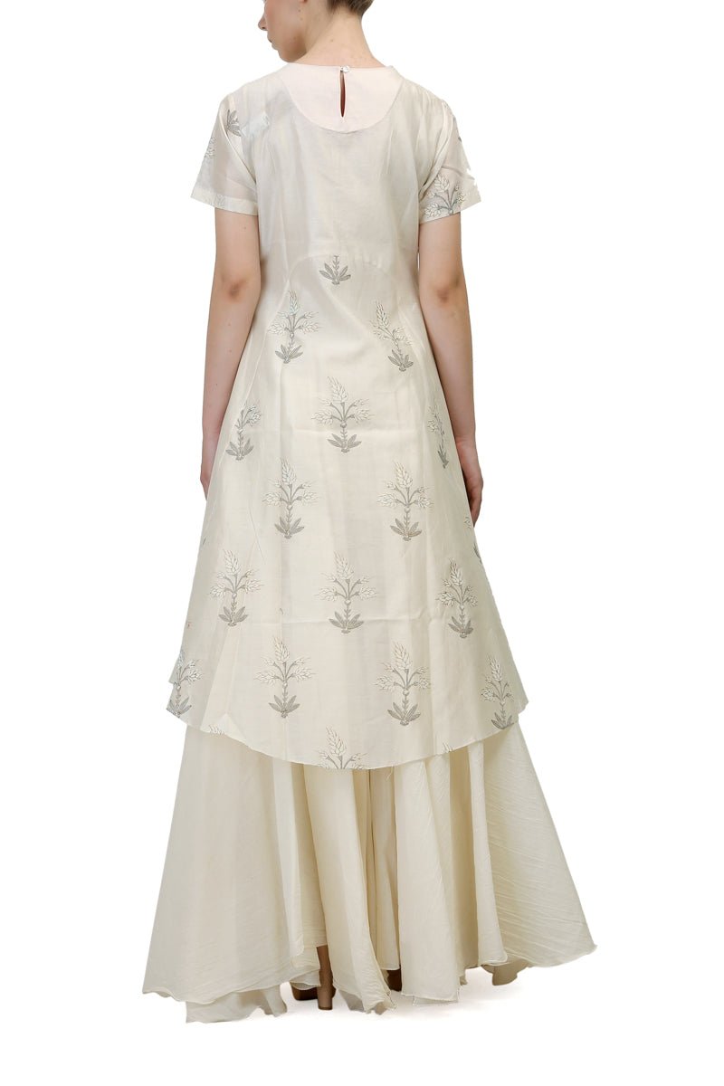 Panled Block Printed Kurta - samantchauhan