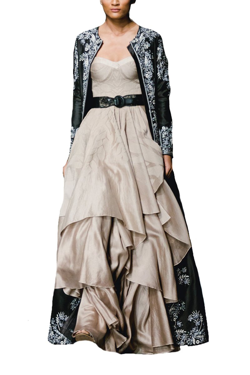 Patch - worked Gown & Jacket - samantchauhan