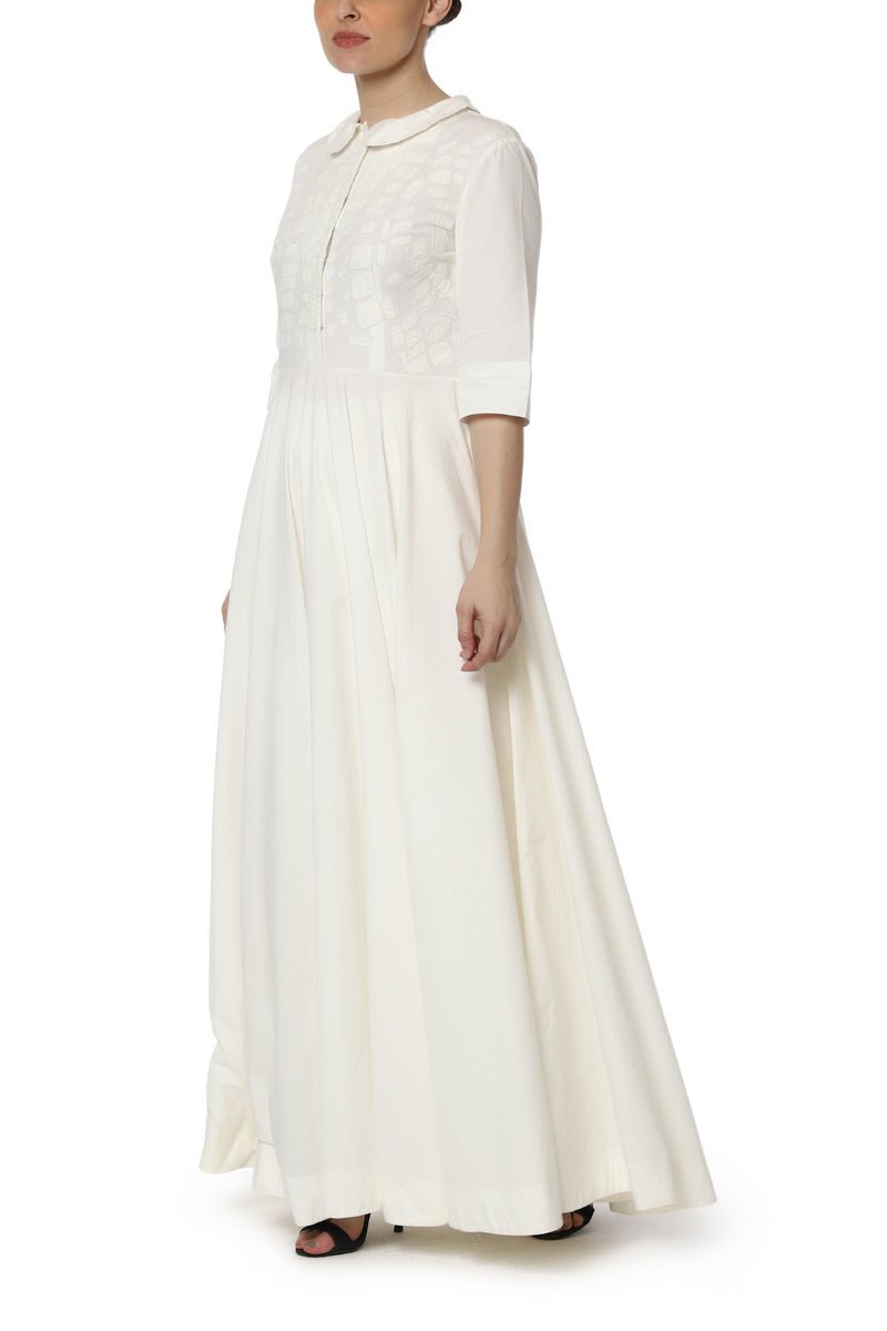 Patchwork Full Length Dress - samantchauhan