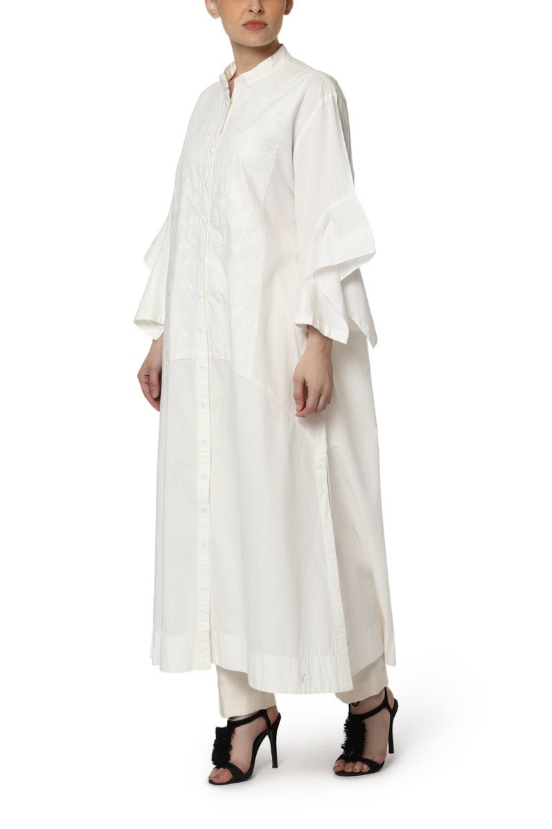 Patchwork Kurta with Sleeve Detail - samantchauhan