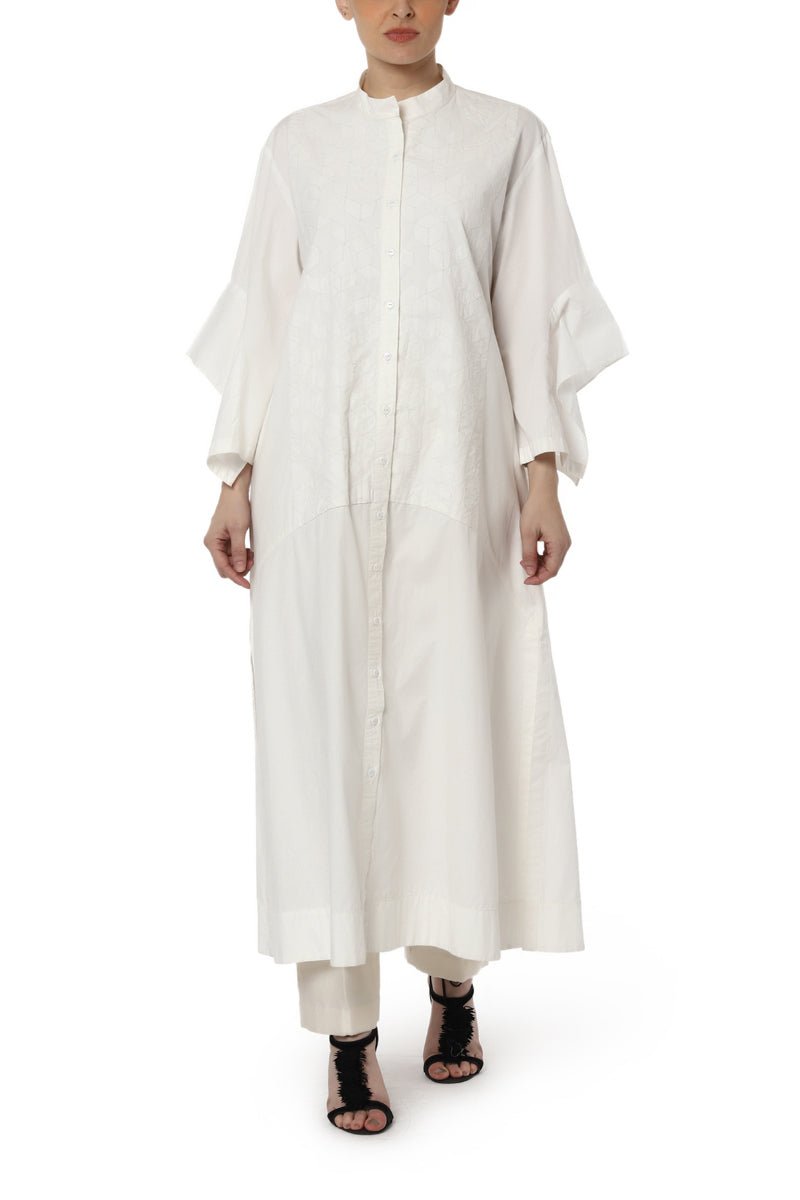Patchwork Kurta with Sleeve Detail - samantchauhan