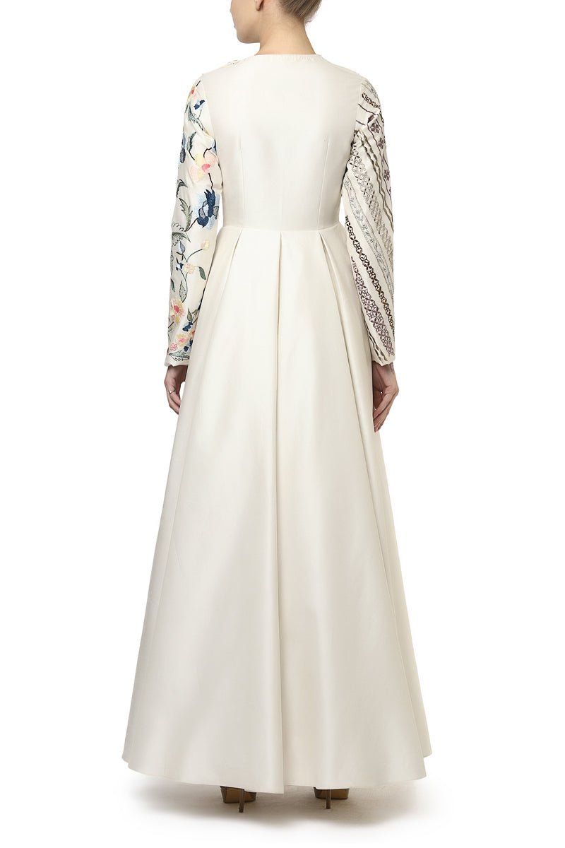 Placket Embroidered Gown - samantchauhan