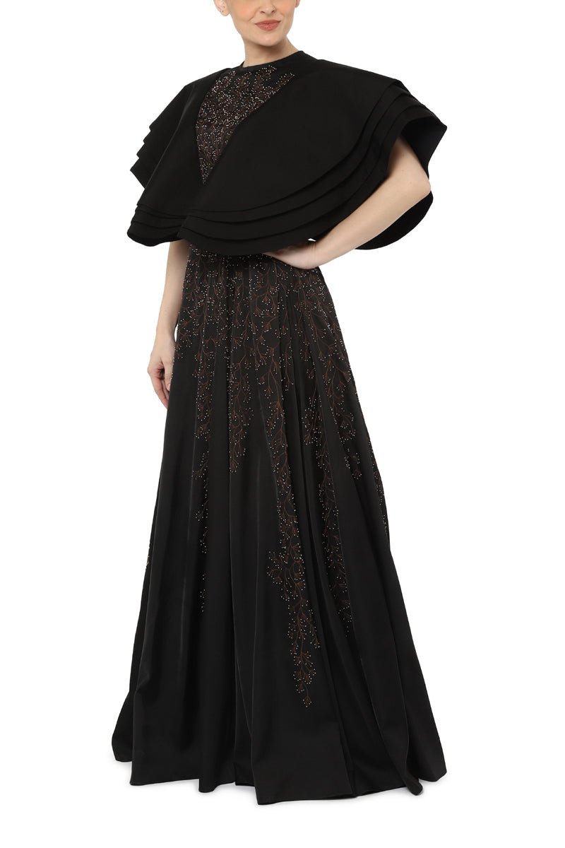 Pleat sleeves gown - samantchauhan