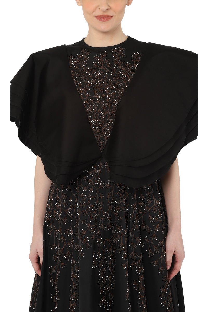 Pleat sleeves gown - samantchauhan