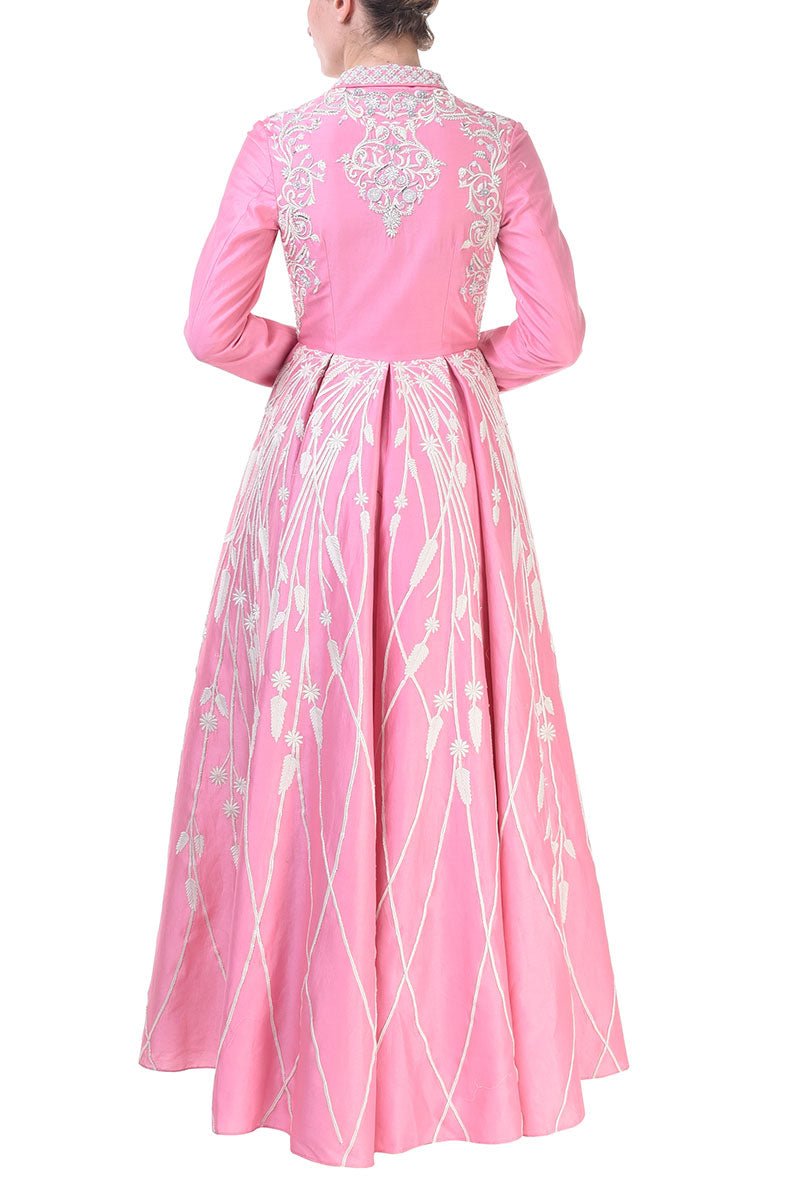 Pleated Jacket Gown - samantchauhan