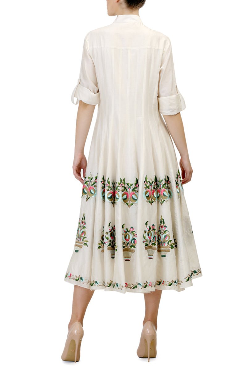 Roll - Up Sleeves Dress - samantchauhan