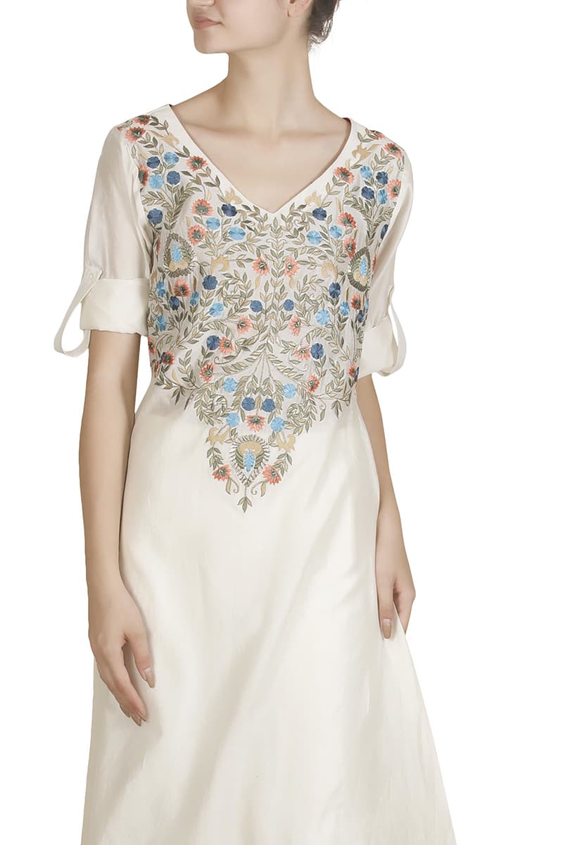 Roll - up Sleeves Kurta - samantchauhan