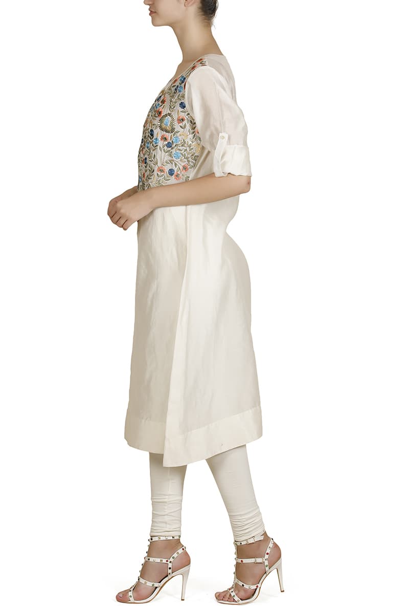 Roll - up Sleeves Kurta - samantchauhan