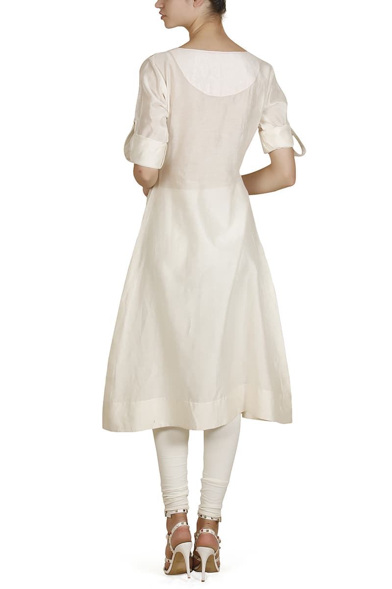 Roll - up Sleeves Kurta - samantchauhan