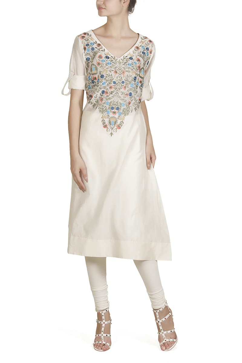 Roll - up Sleeves Kurta - samantchauhan