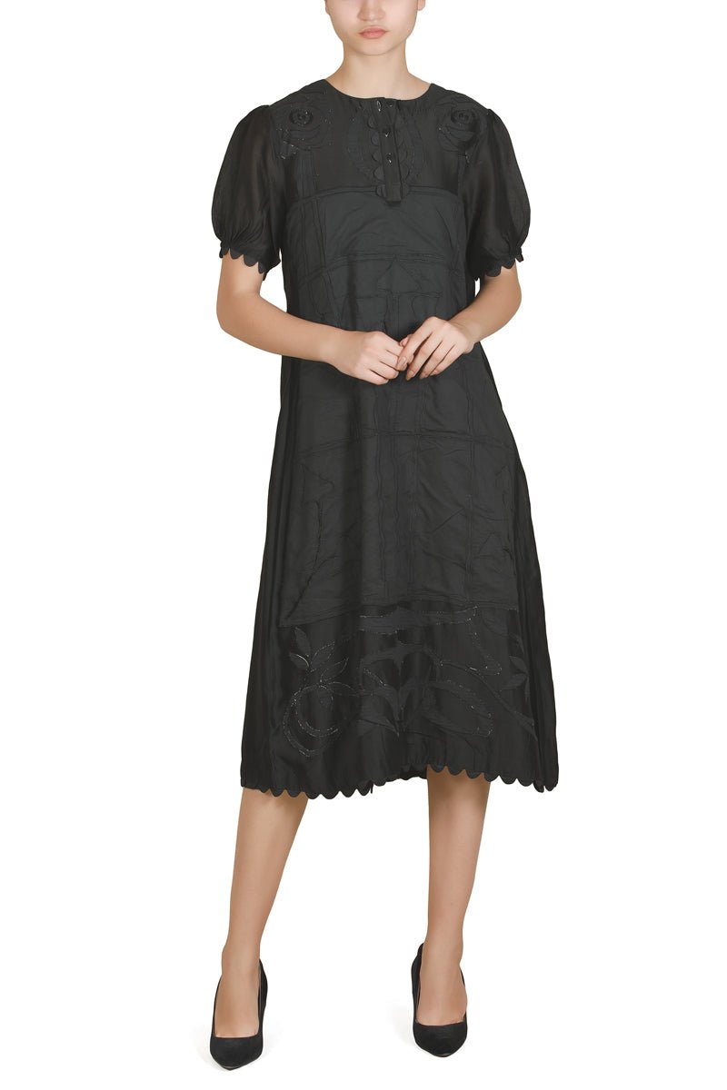 Scallop Hemline Dress - samantchauhan