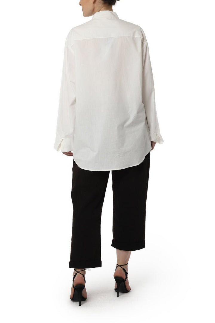 Shirt with Asymmetrical Digital Print - samantchauhan
