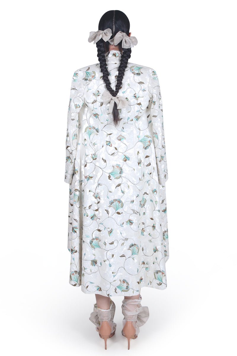 Short Jacket with inside Pleated Dress - samantchauhan