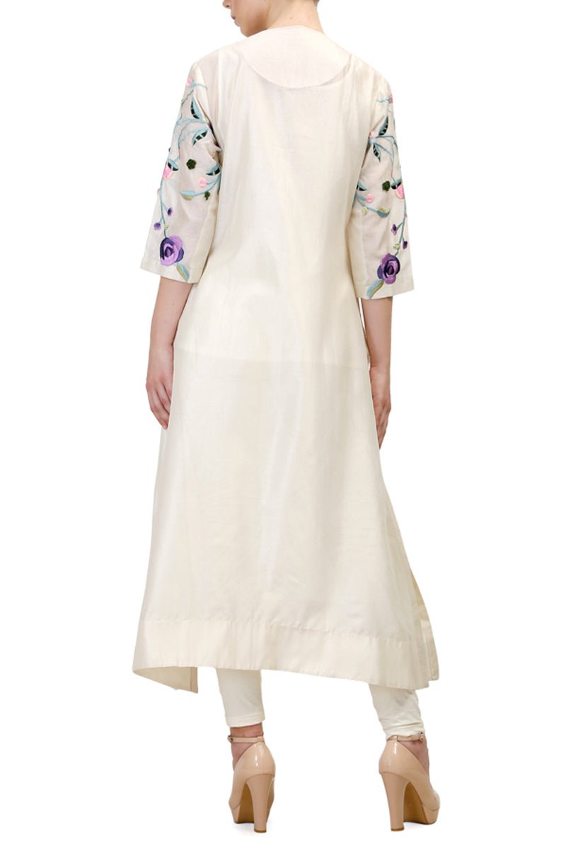 Shoulder Embroidered Kurta - samantchauhan