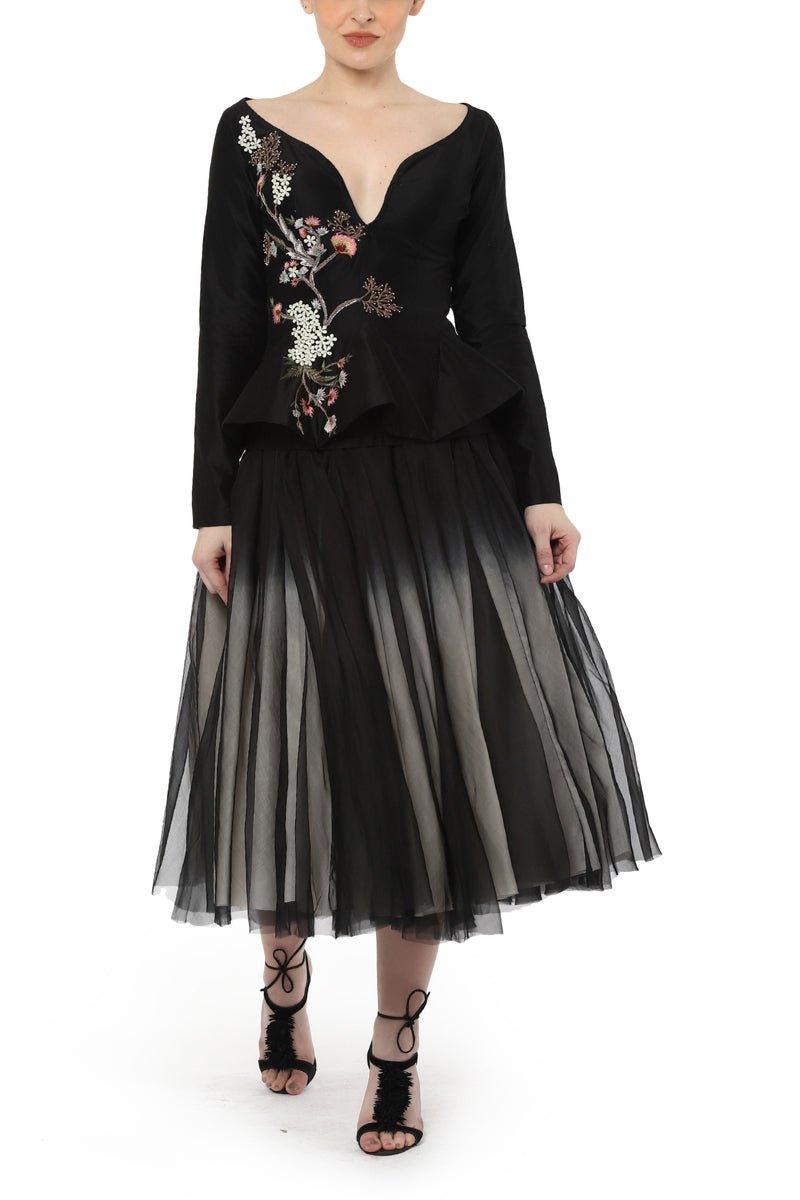 Sweet heart neck corset with skirt - samantchauhan