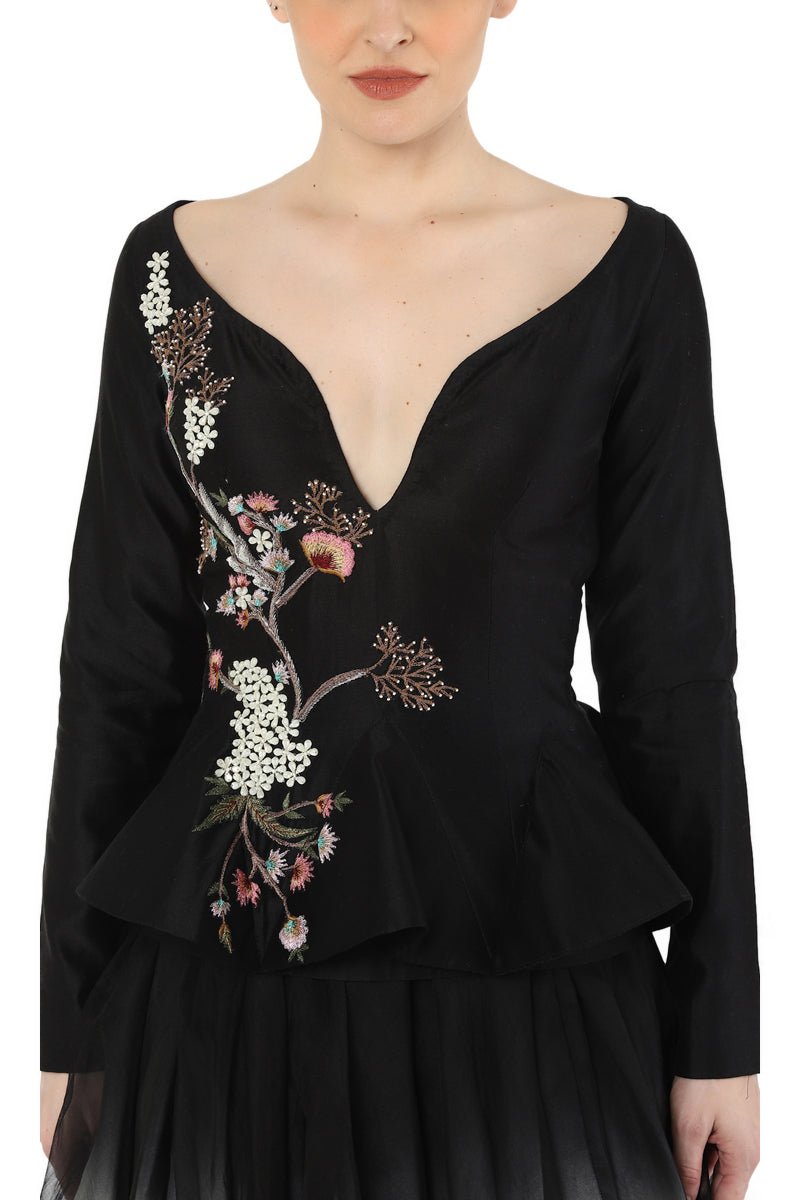 Sweet heart neck corset with skirt - samantchauhan
