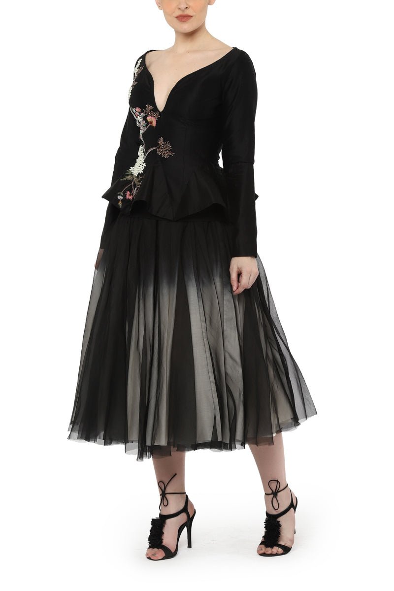 Sweet heart neck corset with skirt - samantchauhan