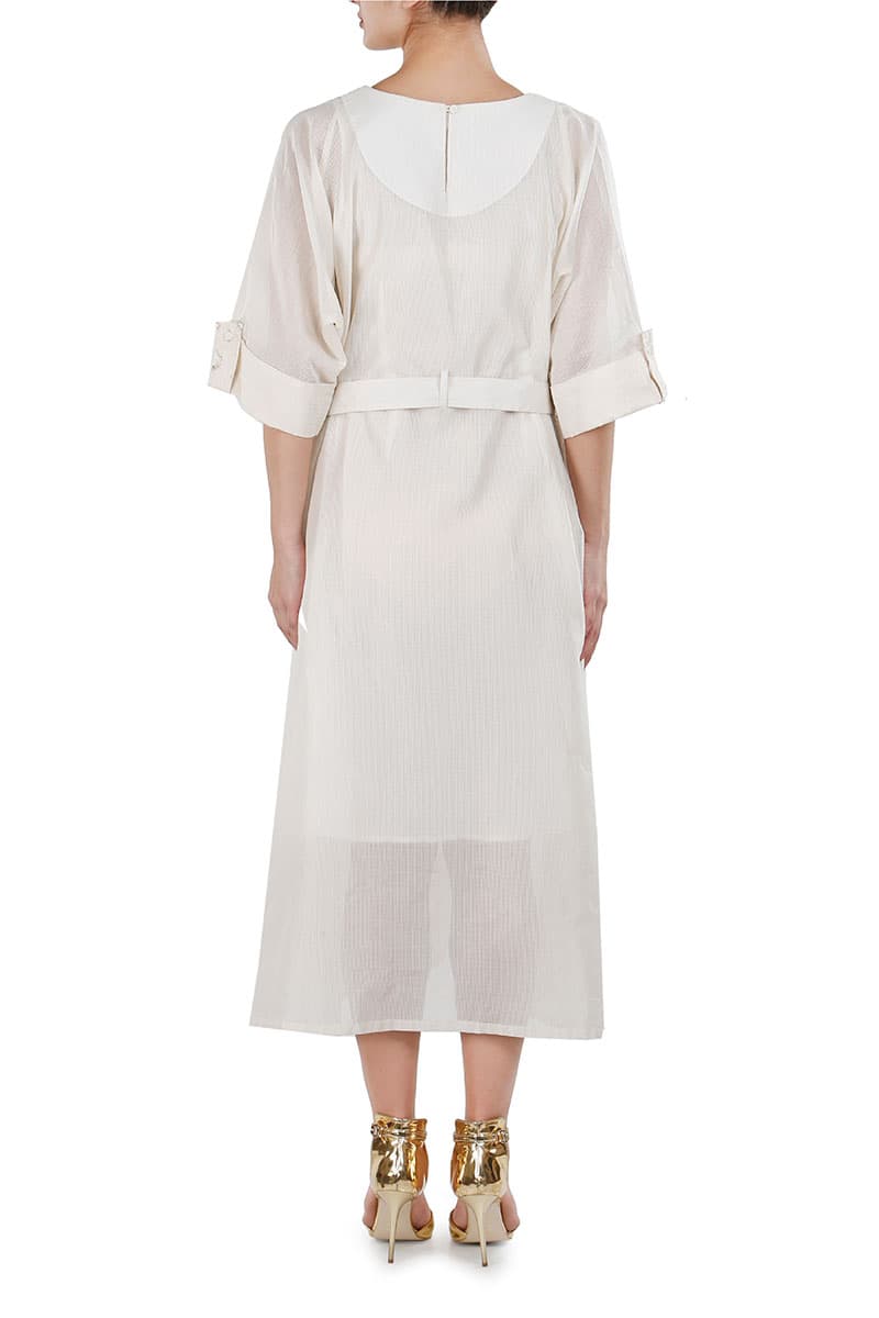 Tie - up Asymmetric Dress - samantchauhan