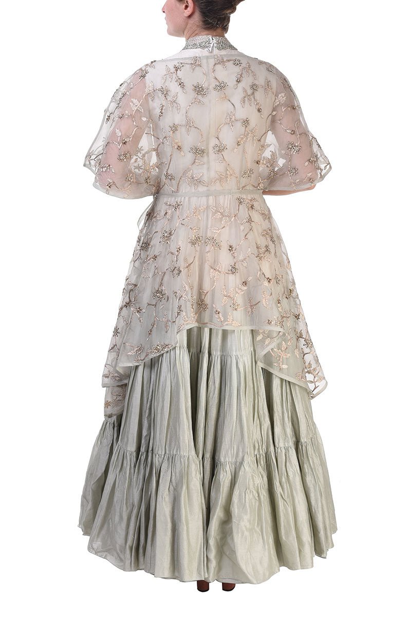Tiered Gown & Jacket - samantchauhan