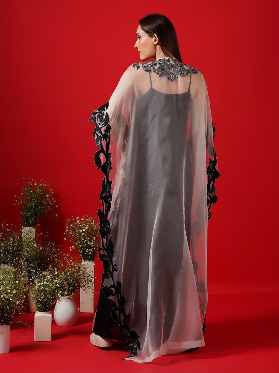 Translucent white Organza kaftan - samantchauhan Apparel & Accessories