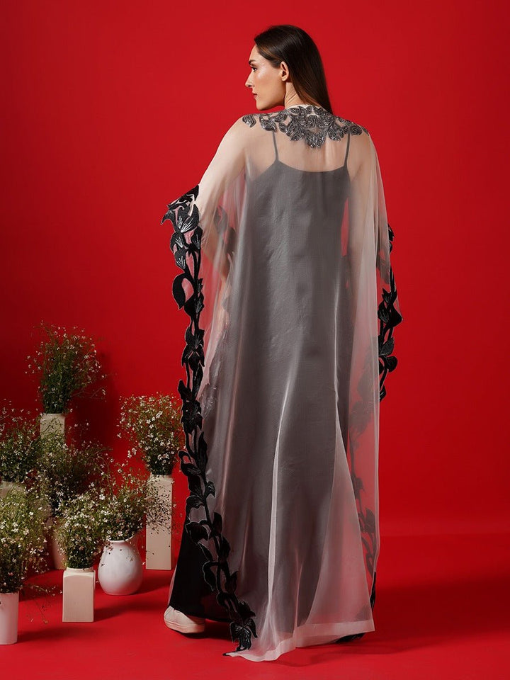 Translucent white Organza kaftan - samantchauhan Apparel &amp; Accessories