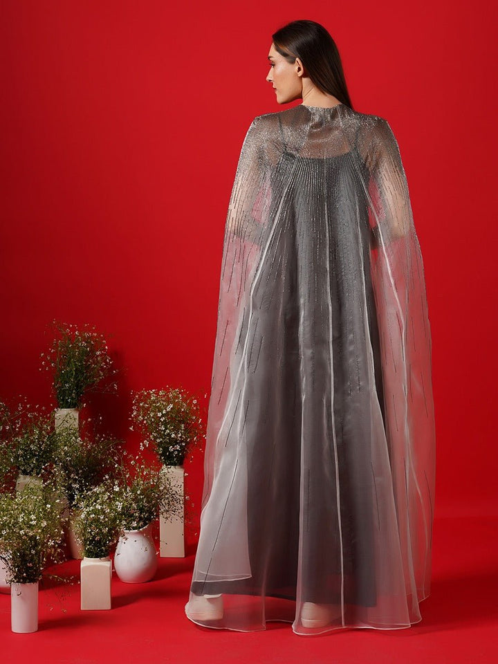 Translucent white Organza kaftan - samantchauhan Apparel &amp; Accessories