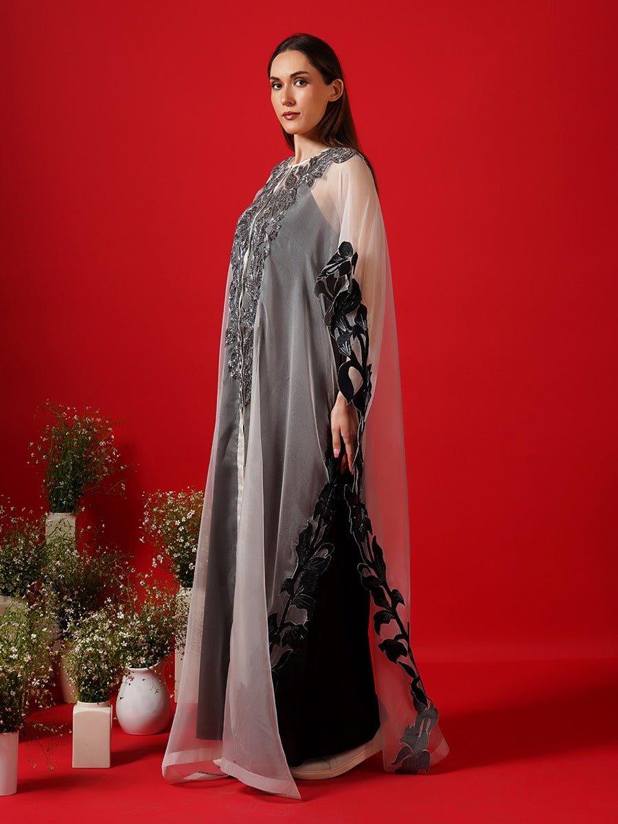 Translucent white Organza kaftan - samantchauhan Apparel & Accessories